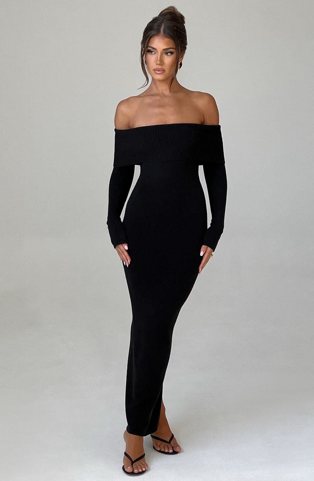 EYLIE™ | Knit Maxi Dress - Black