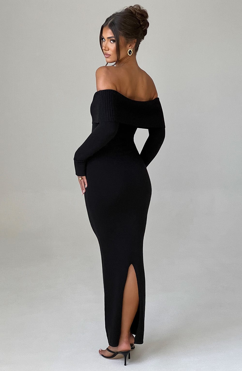 EYLIE™ | Knit Maxi Dress - Black