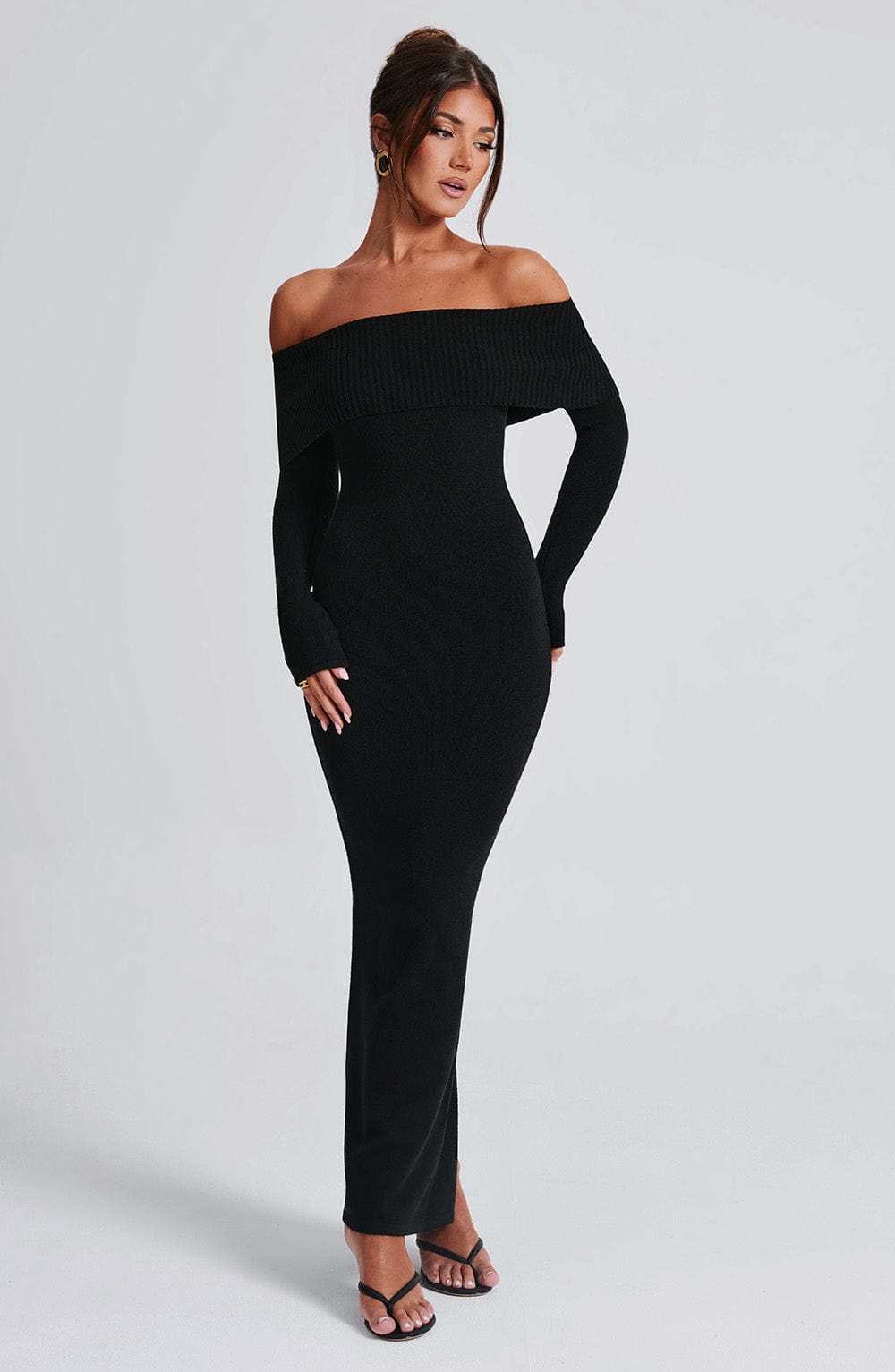 EYLIE™ | Knit Maxi Dress - Black
