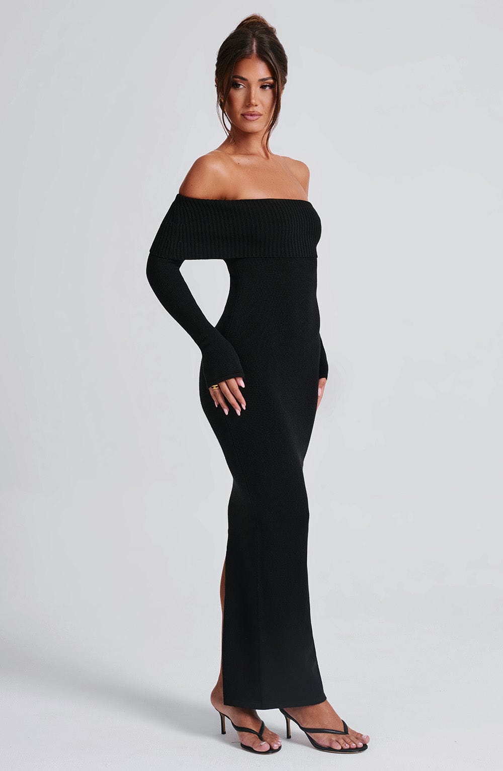 EYLIE™ | Knit Maxi Dress - Black