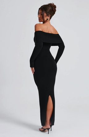 EYLIE™ | Knit Maxi Dress - Black