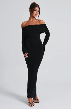 EYLIE™ | Knit Maxi Dress - Black